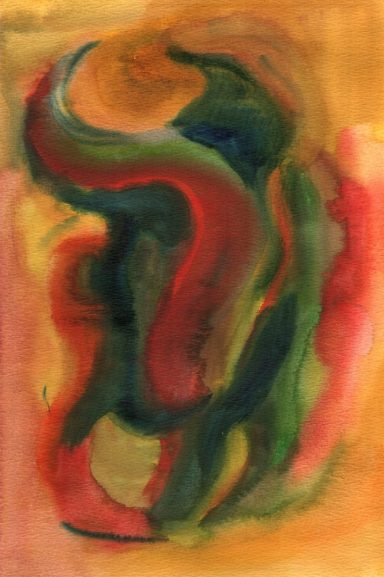 Aquarell "Wilder Tanz"
